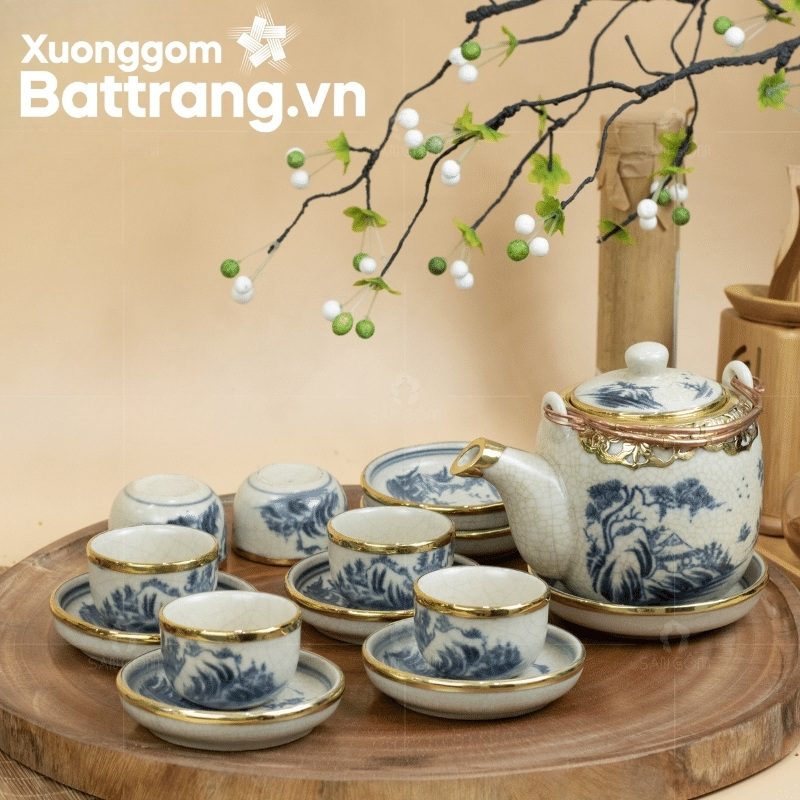 Ấm chén Bát Tràng