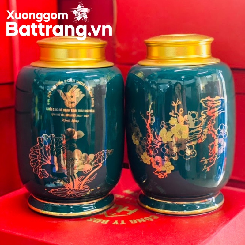 Hũ đựng trà Bát Tràng