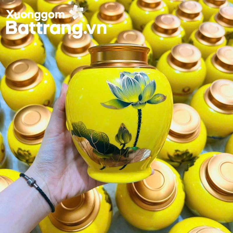 Hũ đựng trà Bát Tràng