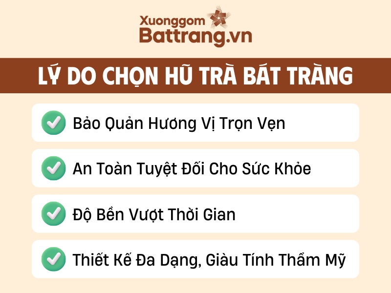 4 lý do nên chọn hũ trà Bát Tràng