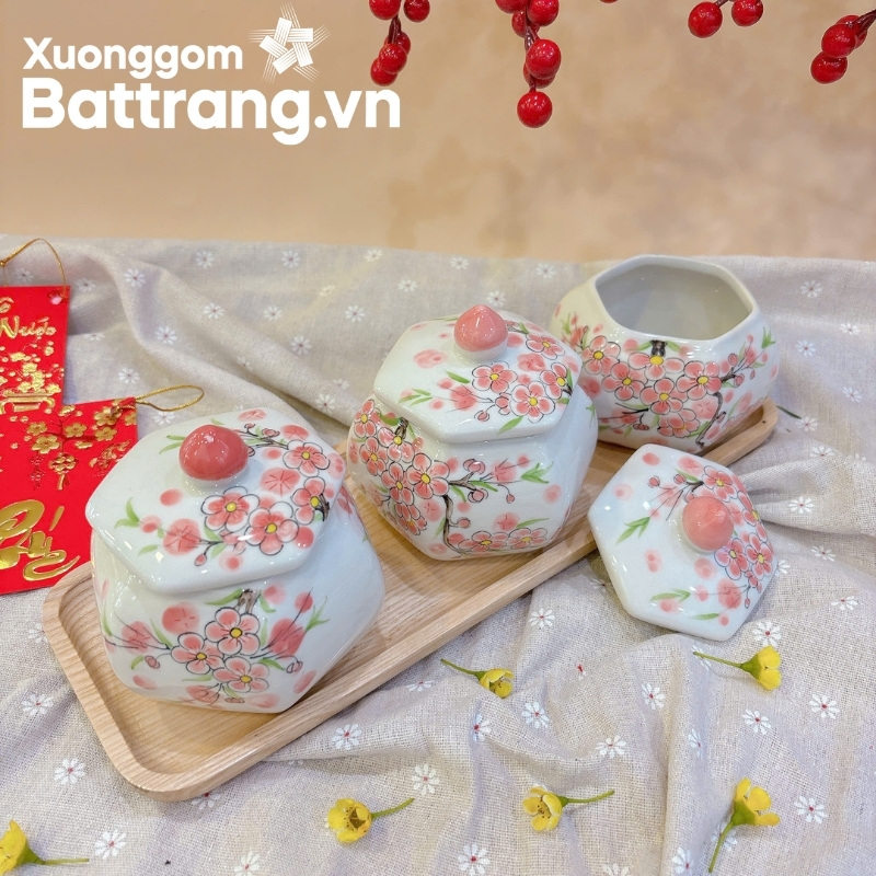 Khay mứt Tết Bát Tràng