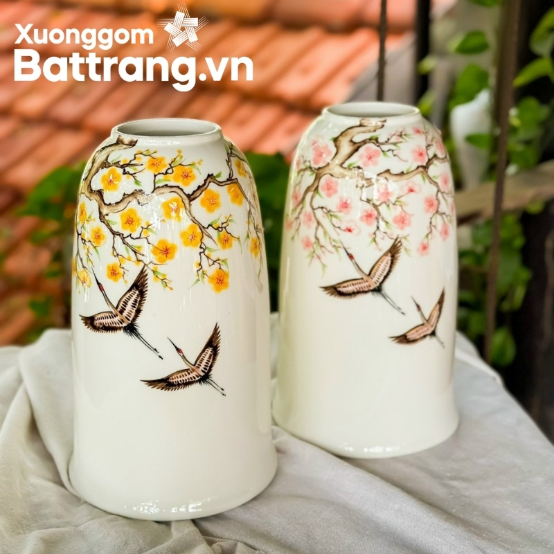 Lọ hoa gốm sứ Bát Tràng