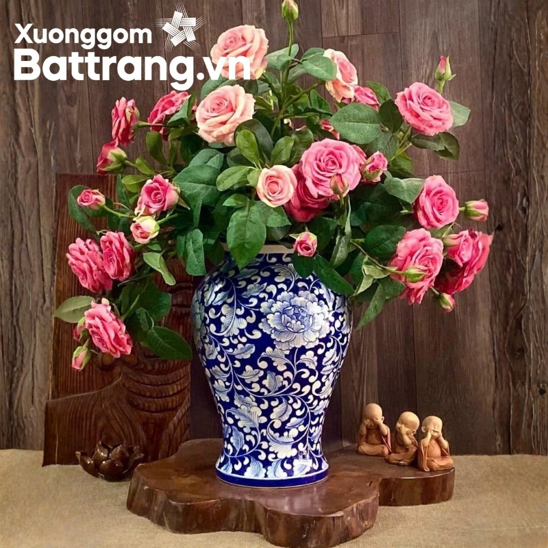 Lọ hoa gốm sứ Bát Tràng