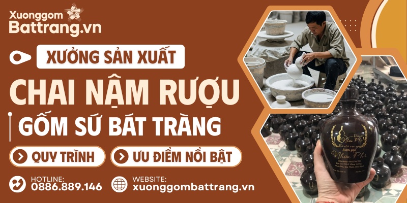 Sản xuất nậm rượu Bát Tràng