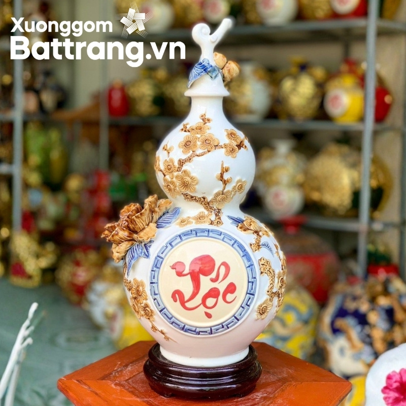 Bình hồ lô chữ Lộc