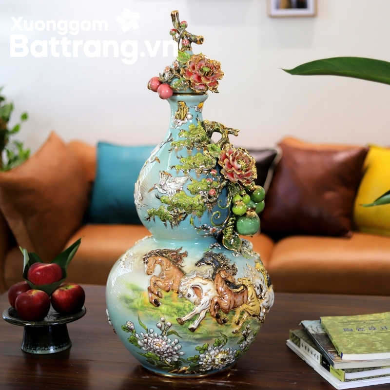 Bình hồ lô Bát Tràng