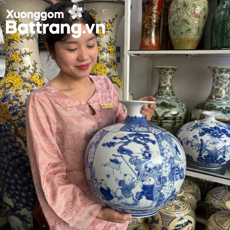 Bình hút lộc Bát Tràng