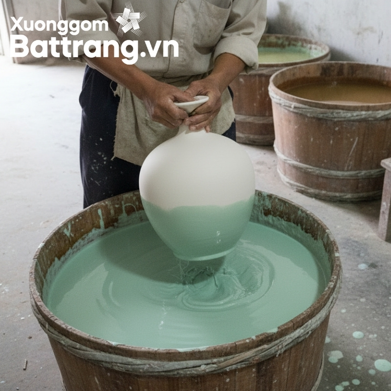Sản xuất bình hút lộc Bát Tràng