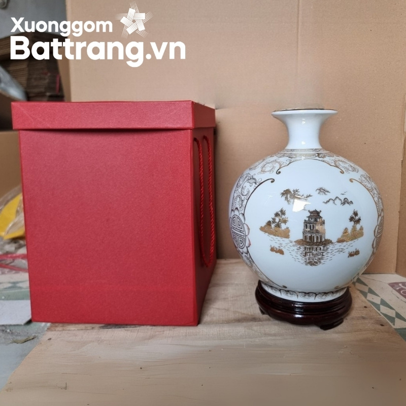 Bình hút lộc Bát Tràng