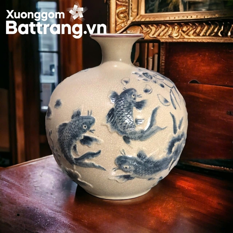 Bình hút lộc men rạn