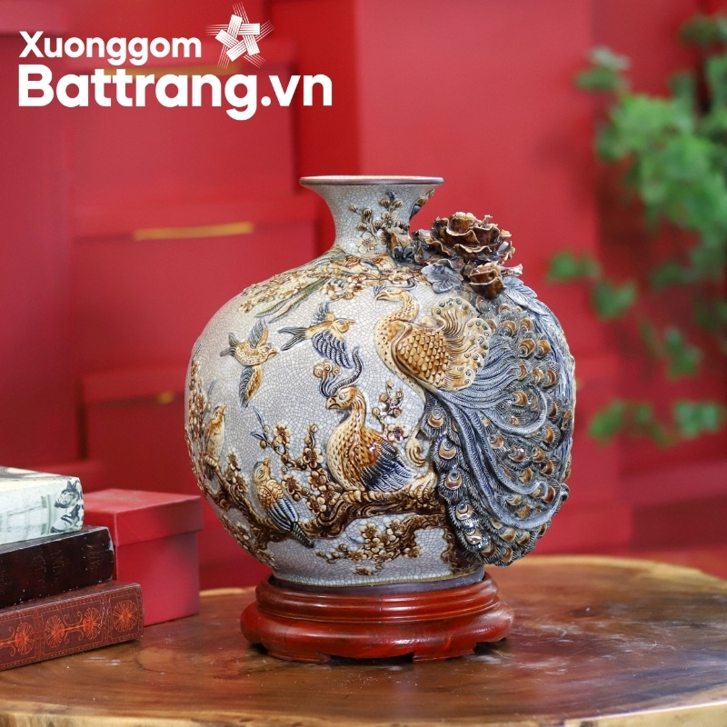 Bình hút lộc Bát Tràng