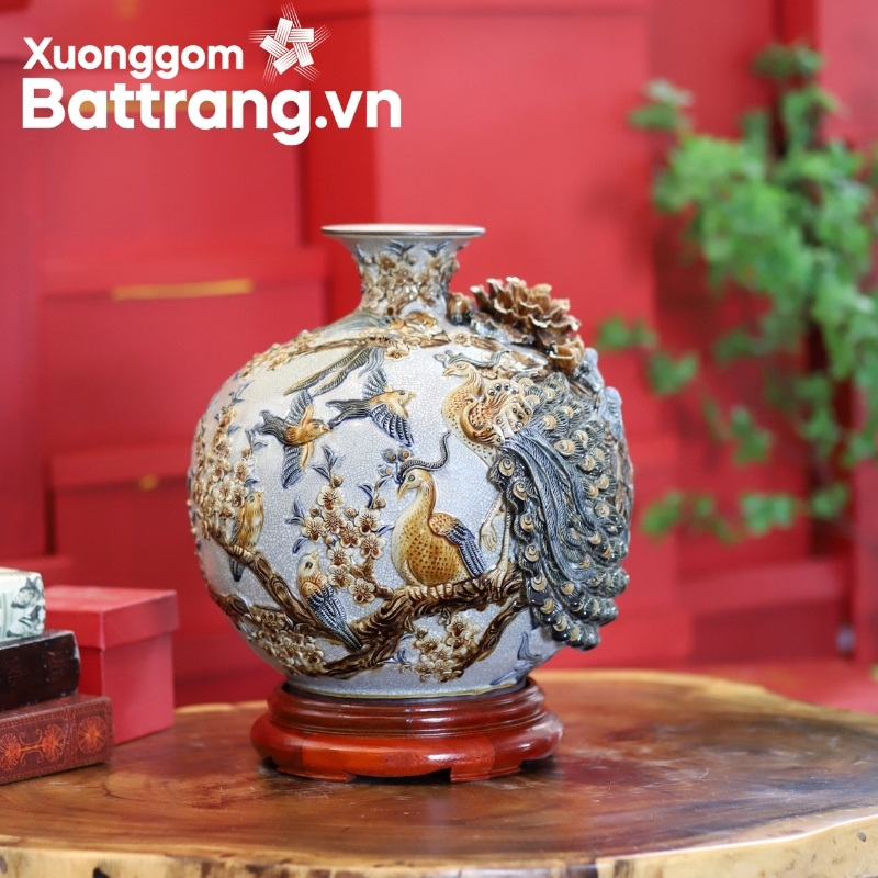 Bình hút lộc Bát Tràng