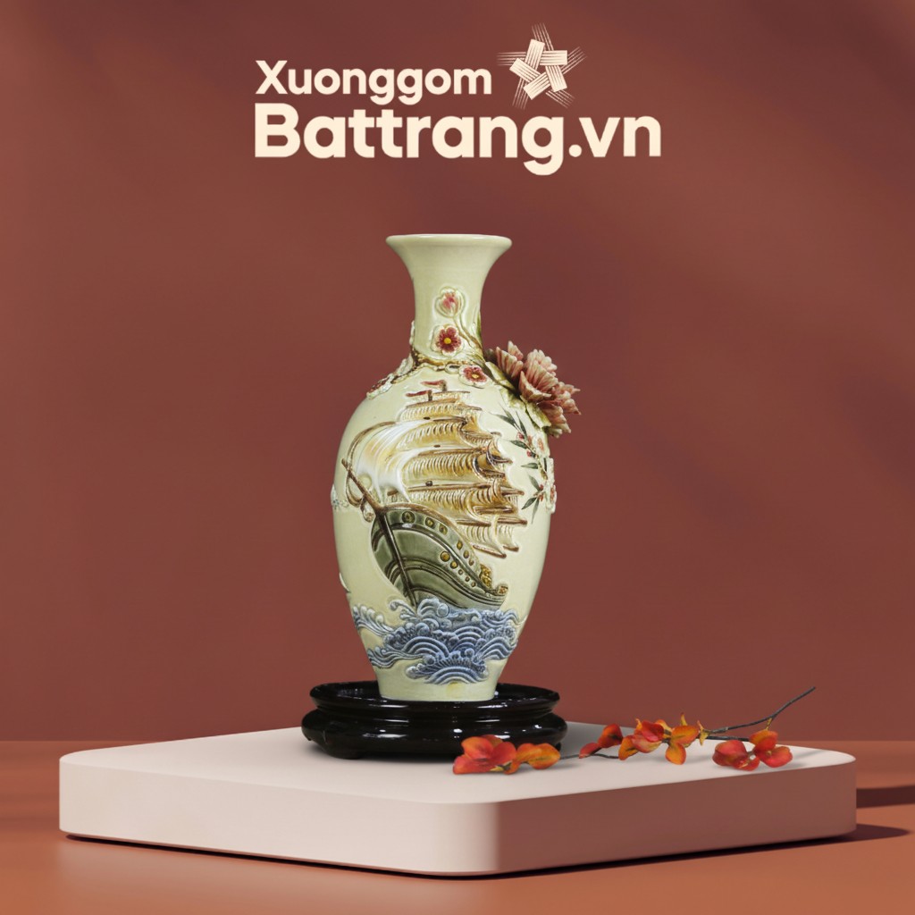 Bảo Bình Đắp Nổi Thuận Buồm Xuôi Gió Men Kem XG-BB02