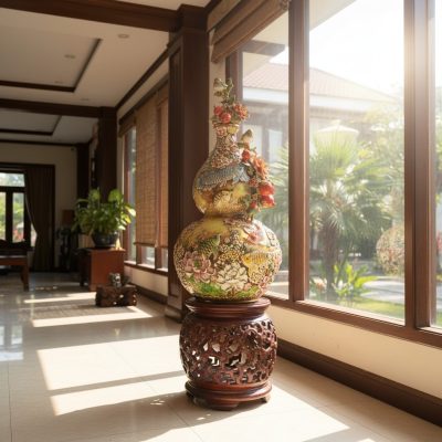 Góc nhìn cận cảnh tinh xảo của họa tiết cá rồng...