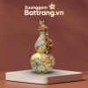 Bình hồ lô họa tiết cá rồng ngàn hoa men loang vàng đắp nổi XG-BG04 - Ảnh đại diện