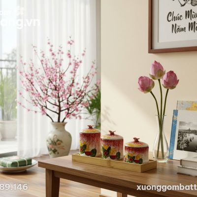 Góc bàn console trong một căn hộ phong cách Việ...