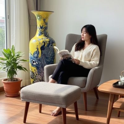 Góc thư giãn ấm cúng trong căn nhà Việt hiện đạ...