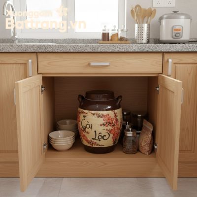 Hũ đựng gạo gốm sứ Bát Tràng