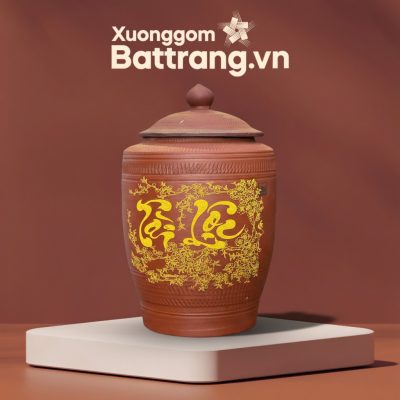 Chum Gốm Đựng Gạo Họa Tiết Tài Lộc Hoa Mai XG-HG01 - Ảnh đại diện