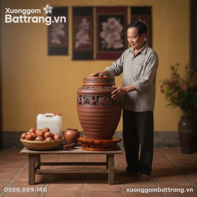 Trong một góc ngâm rượu của ngôi nhà Việt Nam t...