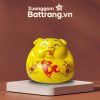 Heo Đất Dáng Phệ Đứng Men Vàng Vẽ Cành Đào XG-HD06