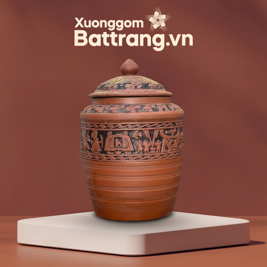 Hũ Đựng Gạo Họa Tiết Đông Sơn Âu Lạc XG-HG02