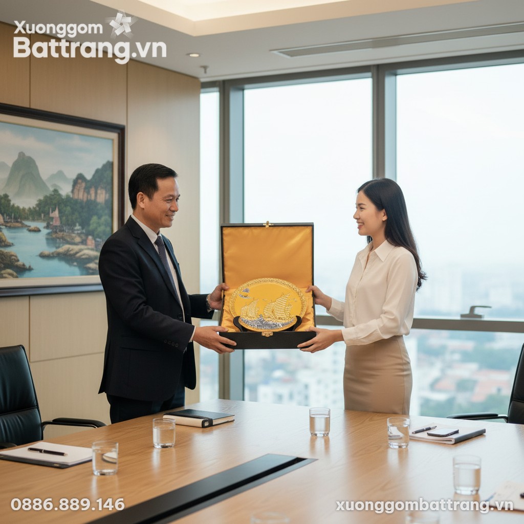 Hai đối tác kinh doanh người Việt Nam trong tra...