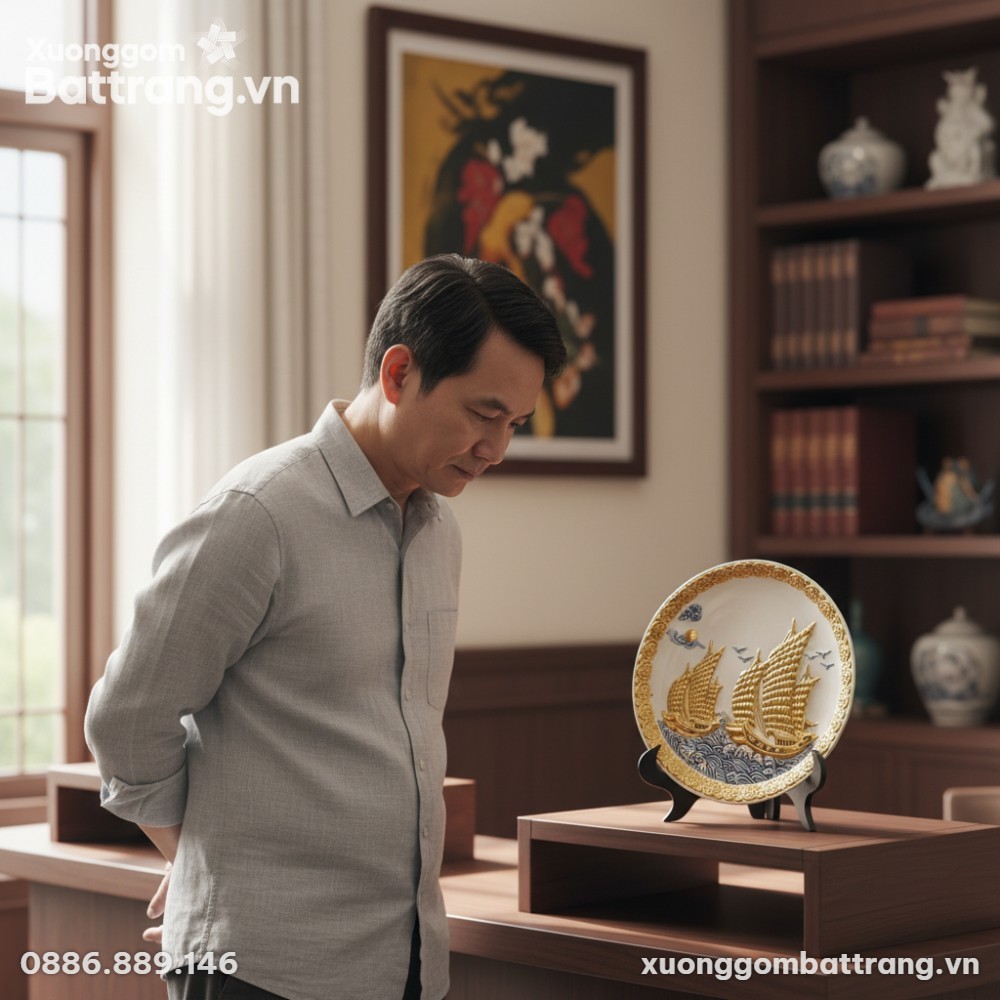 Cận cảnh một người sưu tầm đồ gốm sứ Việt Nam t...