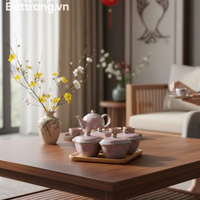 Một góc bàn khách sang trọng trong ngôi nhà Việ...