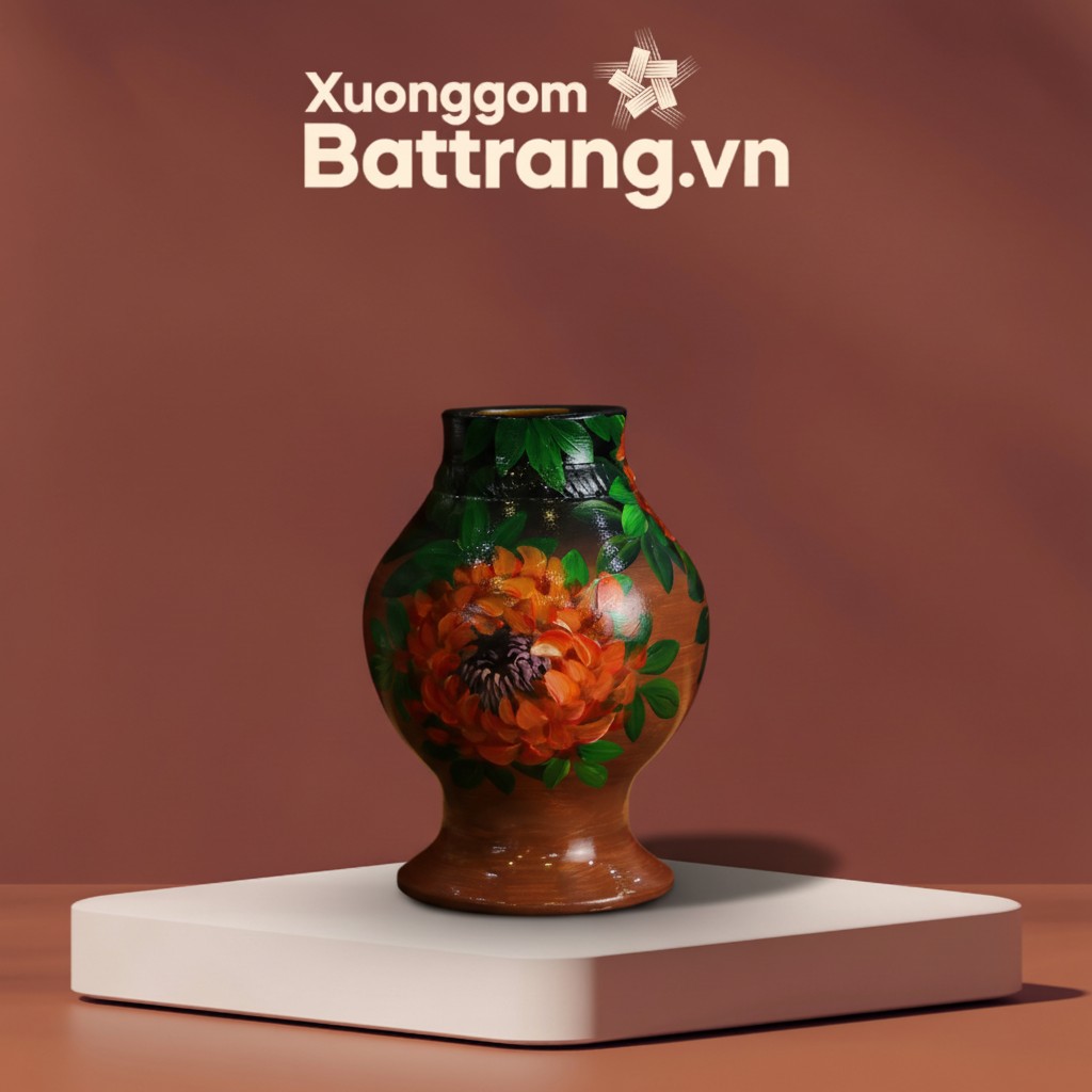 Lọ Hoa Vẽ Hao 3D Vuốt Tay Thủ Công XG-LH03