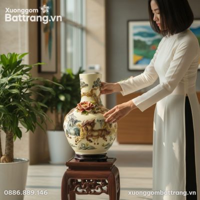 Một người phụ nữ thanh lịch trong trang phục áo...