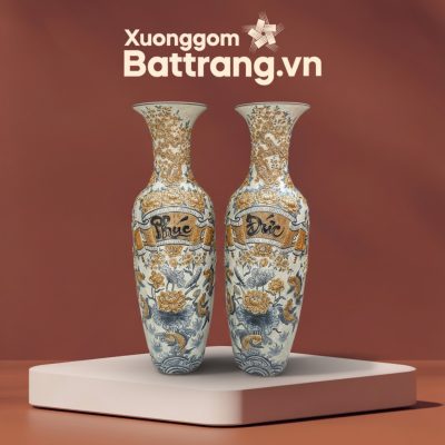 Lộc Bình Men Rạn Đắp Nổi Hoa Sen Phúc Đức XG-LB03 - Ảnh đại diện