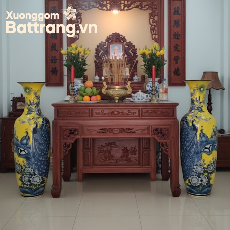 Lục bình phong thủy Bát Tràng