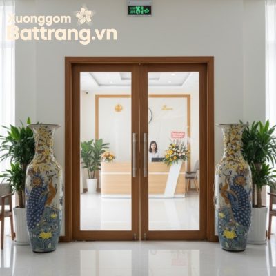 Lục bình phong thủy gốm sứ Bát Tràng