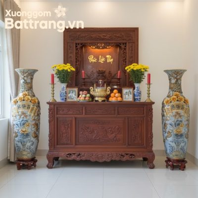 Lục bình phong thủy Bát Tràng