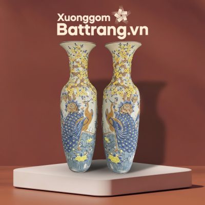 Đôi Lộc Bình Gốm Sứ Men Rạn Đắp Nổi Công Đào 1m4 Bát Tràng - Ảnh đại diện