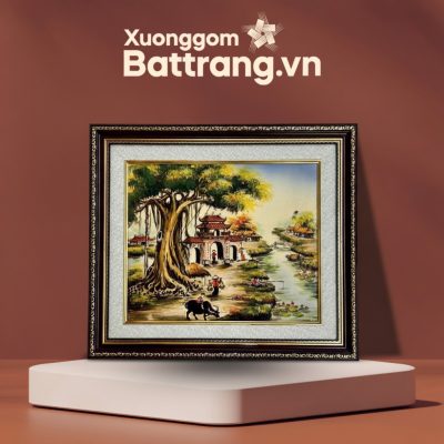 Tranh Gốm Sứ Phong Cảnh Làng Quê XG-TR01 - Ảnh đại diện
