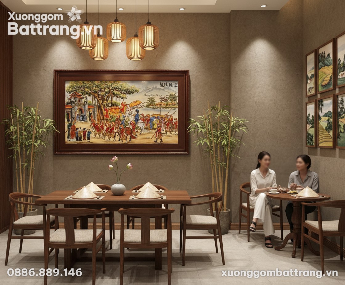 Không gian phòng ăn hoặc nhà hàng cao cấp mang ...