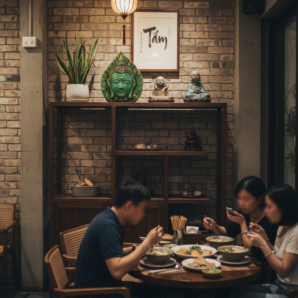 Tượng Lá Bồ Đề Mặt Phật men ngọc lục cao 26cm đ...