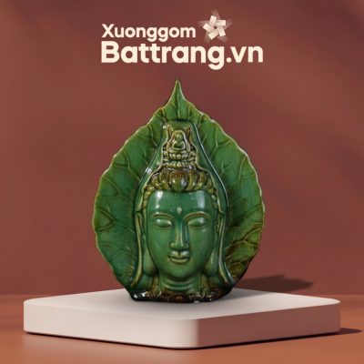 Tượng Lá Bồ Đề Mặt Quan Âm Men Ngọc Lục XG-TG16 - Ảnh đại diện