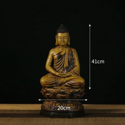 Kích thước Tượng Phật Bổn Sư Men Hoàng Thổ Bát Tràng XG-TG17