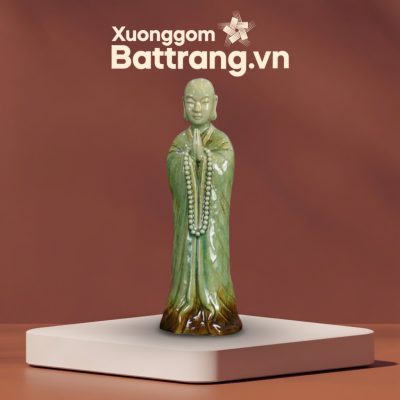 Tượng Phật Hoàng Trần Nhân Tông Men Xanh Ngọc XG-TG07 - Ảnh đại diện