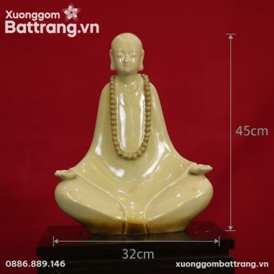 Kích thước Tượng Phật Thiền Định Men Ngọc Rạn XG-TG01
