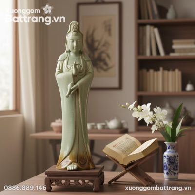 Cận cảnh vẻ đẹp tinh xảo của tượng Quan Âm Bồ T...