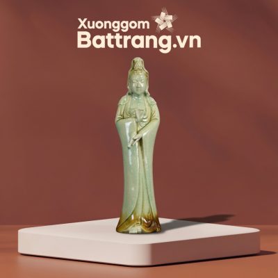 Tượng Quan Âm Bồ Tát Men Xanh Ngọc Bát Tràng XG-TG06 - Ảnh đại diện