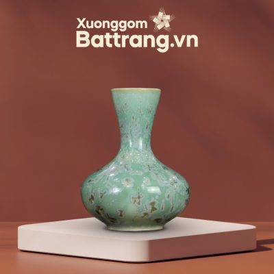 Bình hoa “dáng tỏi phệ” men hoả biến xanh ngọc hoạ tiết XG-LH07 - Ảnh đại diện