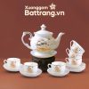 Bộ Ấm Chén Sứ Trắng Vẽ Vàng Thuận Buồm Xuôi Gió XG-AC03 - Ảnh đại diện