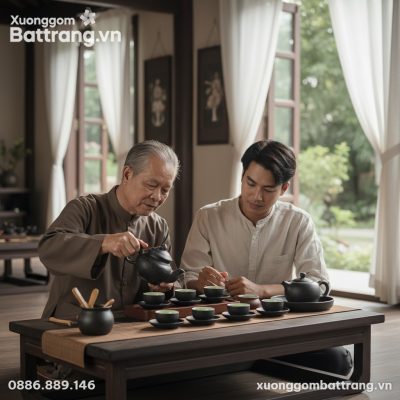 Một nghệ nhân trà giàu kinh nghiệm, trong trang...