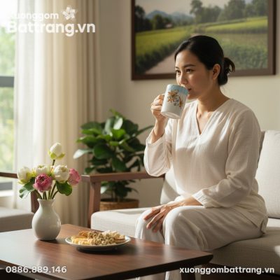 Một khung cảnh tại phòng khách một gia đình Việ...