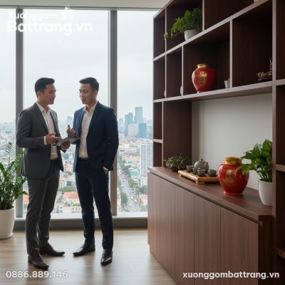 Trong một văn phòng hiện đại phong cách Việt Na...